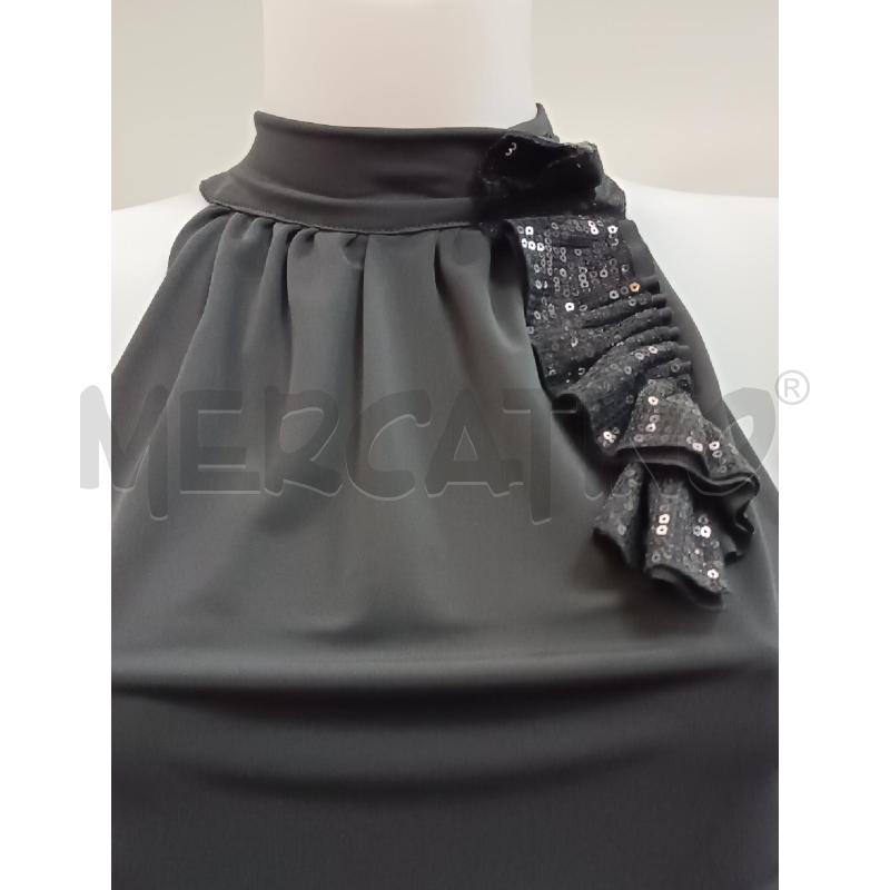 TOP FRACOMINO NERO SMANICATO  | Mercatino dell'Usato Torino tenivelli 2