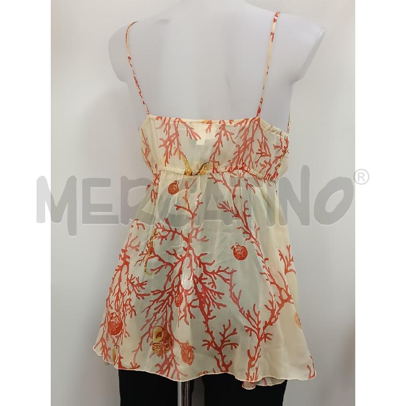 TOP MISS NAORI BEIGE FANTASIA CORALLI ROSSO  | Mercatino dell'Usato Torino tenivelli 3