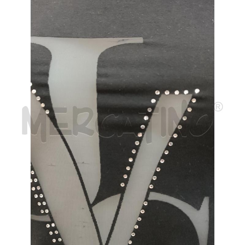 TOP VERSACE JEANS COUTURE NERO V STRASS  | Mercatino dell'Usato Torino tenivelli 2
