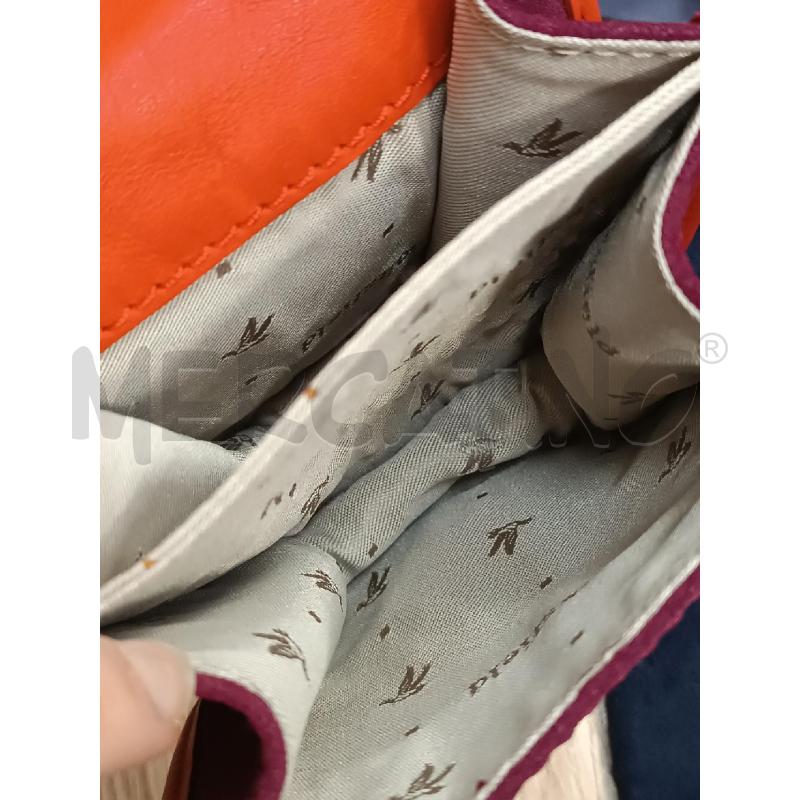 TRACOLLA DONNA BROOKSFIELD PELLE ROSSA INSERTI SCAMOSCIATI BORDEAUX | Mercatino dell'Usato Torino tenivelli 5