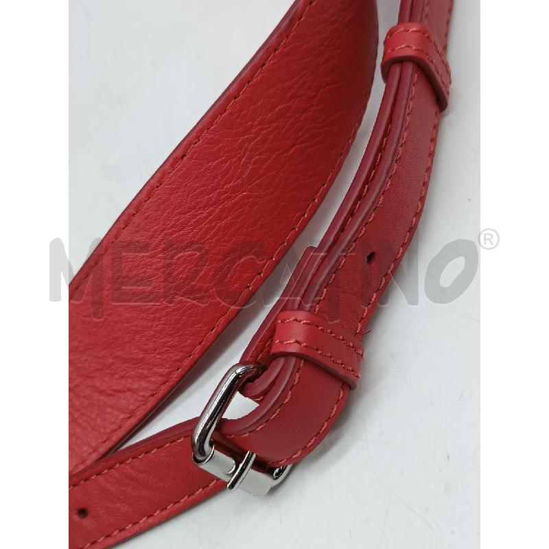 TRACOLLA DONNA TOSCA BLU ROSSA IN VERA PELLE  | Mercatino dell'Usato Torino tenivelli 3