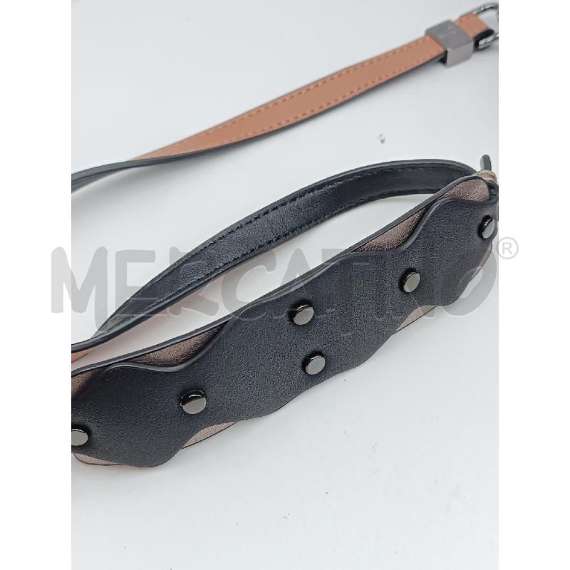 TRACOLLA DONNA TRUSSARDI ECOPELLE NERA BORCHIE + DUST BAG ORIGINALE  | Mercatino dell'Usato Torino tenivelli 3