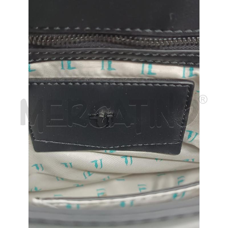 TRACOLLA DONNA TRUSSARDI ECOPELLE NERA BORCHIE + DUST BAG ORIGINALE  | Mercatino dell'Usato Torino tenivelli 5