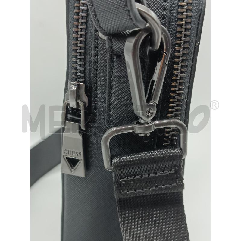 TRACOLLA UOMO GUESS ECOPELLE  NERA  | Mercatino dell'Usato Torino tenivelli 3