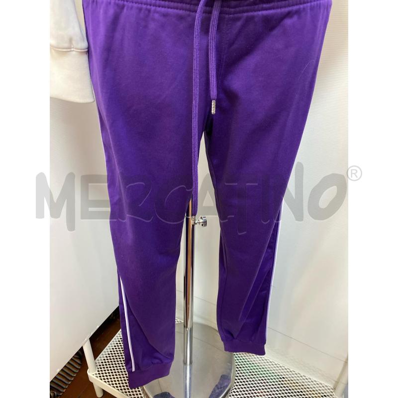 TUTA DONNA CHAMPION FELPA BIANCA E PANTALONE VIOLA  | Mercatino dell'Usato Torino tenivelli 5