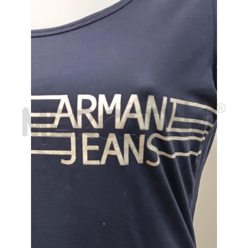 T SHIRT DONNA ARMANI JEANS BLU  | Mercatino dell'Usato Torino tenivelli 2