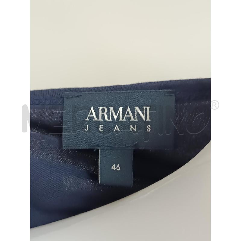 T SHIRT DONNA ARMANI JEANS BLU  | Mercatino dell'Usato Torino tenivelli 4