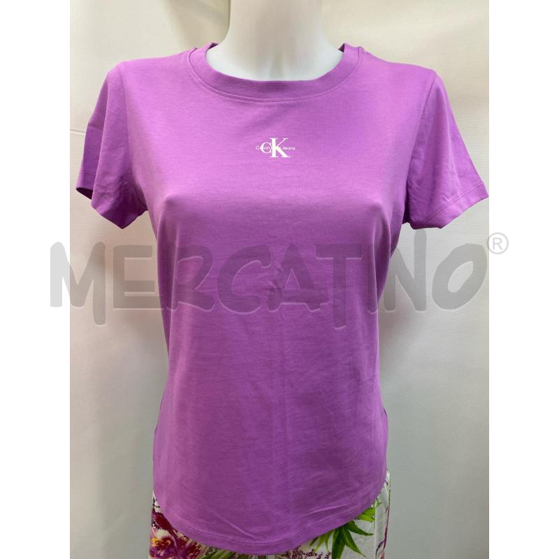 T SHIRT DONNA CALVIN KLEIN ROSA  | Mercatino dell'Usato Torino tenivelli 1