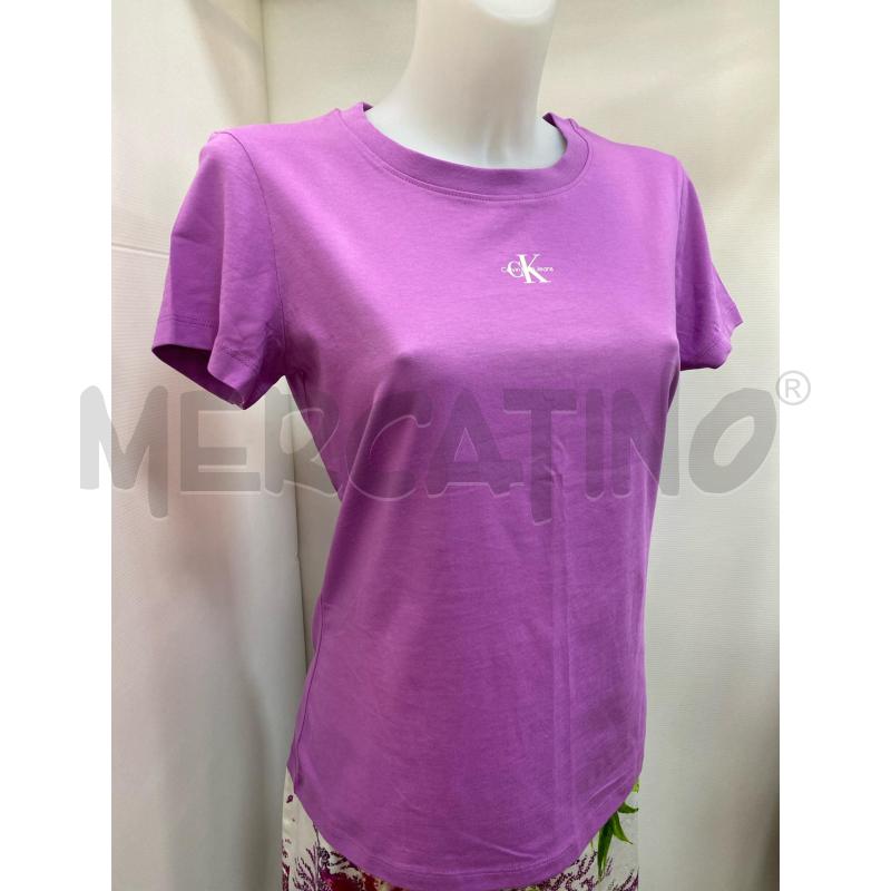 T SHIRT DONNA CALVIN KLEIN ROSA  | Mercatino dell'Usato Torino tenivelli 3
