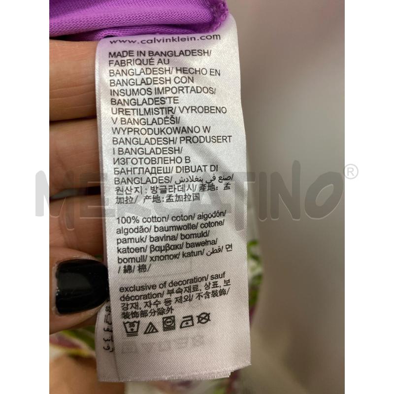 T SHIRT DONNA CALVIN KLEIN ROSA  | Mercatino dell'Usato Torino tenivelli 4
