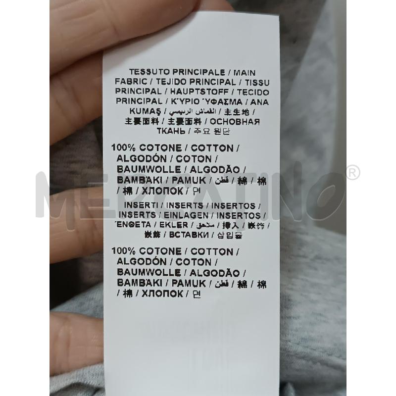 T SHIRT DONNA LOVE MOSCHINO GRIGIA LOGO ARGENTATO DAVANTI | Mercatino dell'Usato Torino tenivelli 3