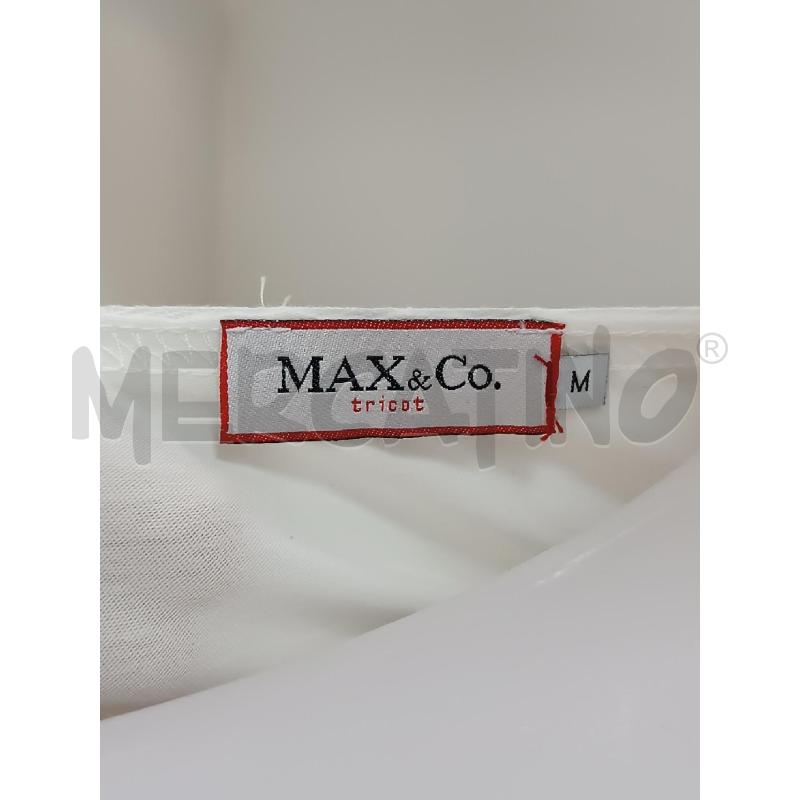 T SHIRT DONNA MAX CO BIANCA STAMPA GATTINI NERI  | Mercatino dell'Usato Torino tenivelli 5