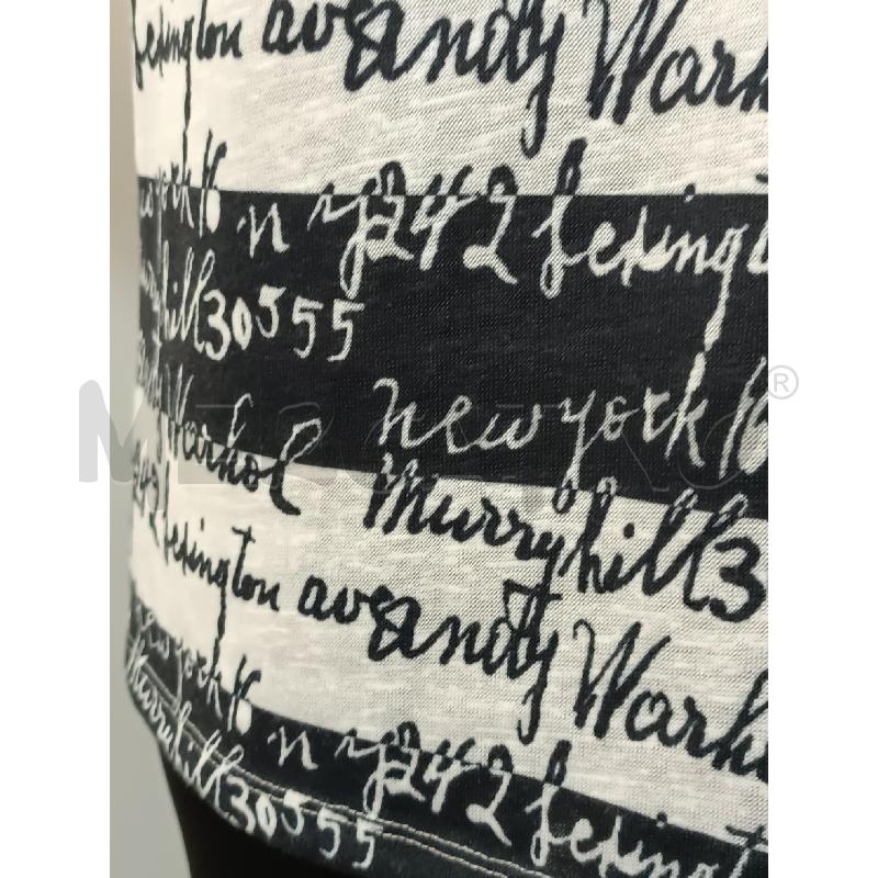 T SHIRT DONNA PEPE JEANS RIGHE BLU BIANCHE SCRITTE | Mercatino dell'Usato Torino tenivelli 3