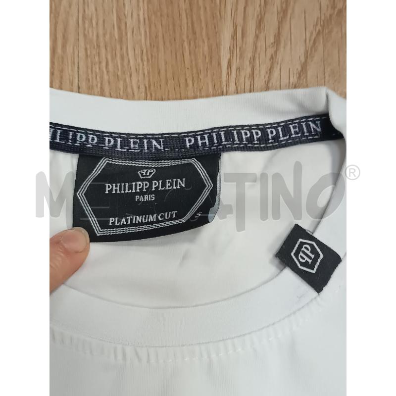 T SHIRT UOMO PHULIPP PLEIN BIANCO SCRITTA NERA  | Mercatino dell'Usato Torino tenivelli 3