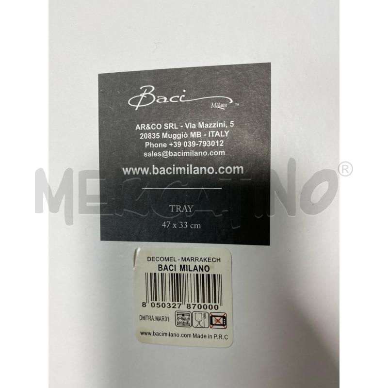 VASSOIO BACI MILANO IN MELAMINE FANTASIA ROSA AZZURRA  | Mercatino dell'Usato Torino tenivelli 4