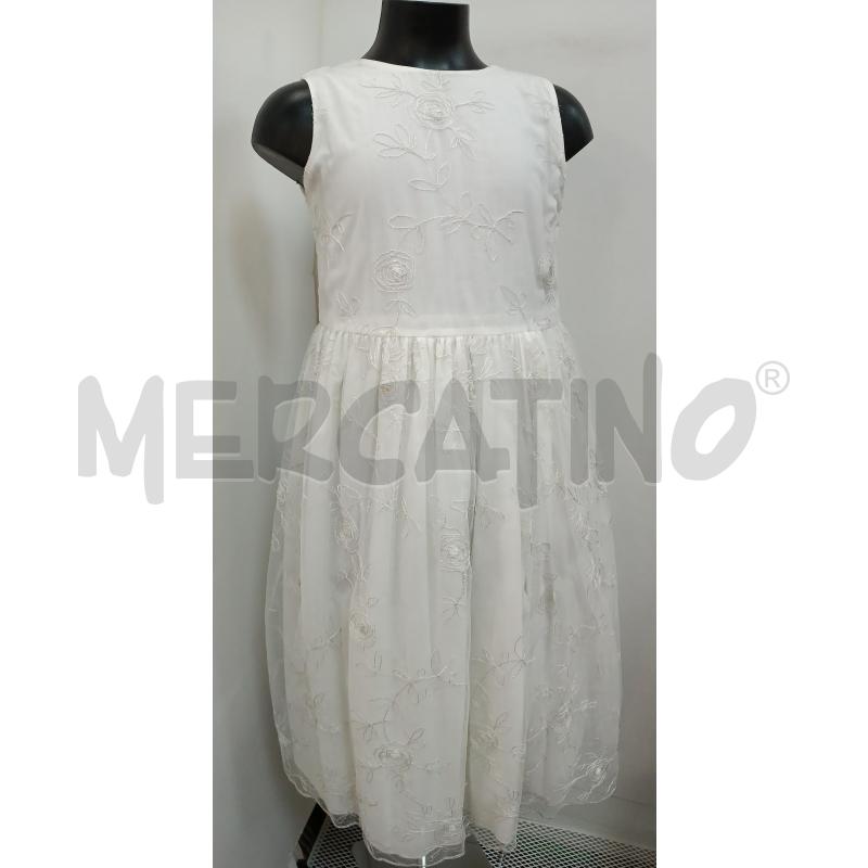 VESTITO BAMBINA LEZY BIANCO DA CEREMONIA  | Mercatino dell'Usato Torino tenivelli 1