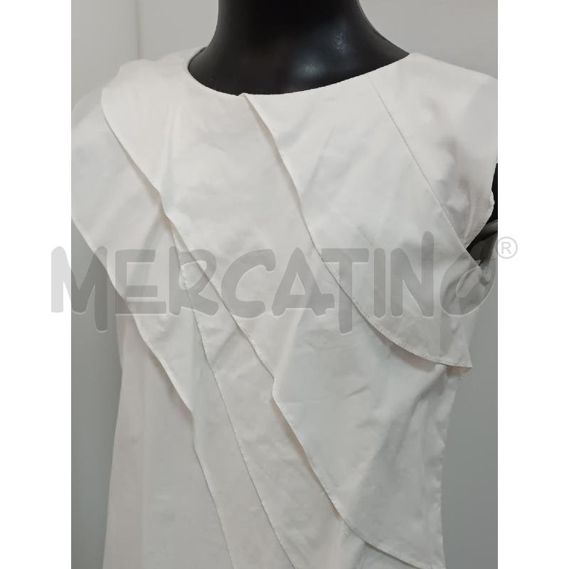 VESTITO BAMBINA TRU TRUSSARDI DA CEREMONIA BIANCO SMANCIATO  | Mercatino dell'Usato Torino tenivelli 2
