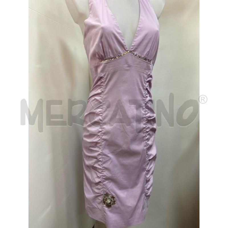 VESTITO DA CEREMONIA DONNA CASTELLANI LILLA CON STRASS | Mercatino dell'Usato Torino tenivelli 3
