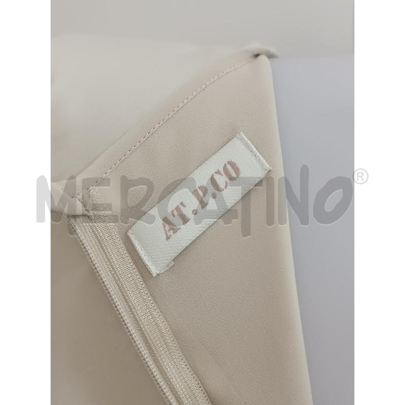 VESTITO DONNA A.T.P.CO BEIGE PANNA SMANICATO GONNA PLISSE  | Mercatino dell'Usato Torino tenivelli 4