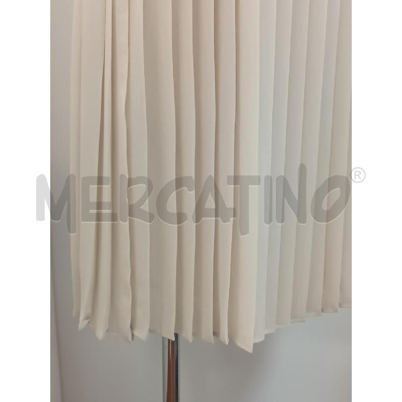 VESTITO DONNA A.T.P.CO BEIGE PANNA SMANICATO GONNA PLISSE  | Mercatino dell'Usato Torino tenivelli 5