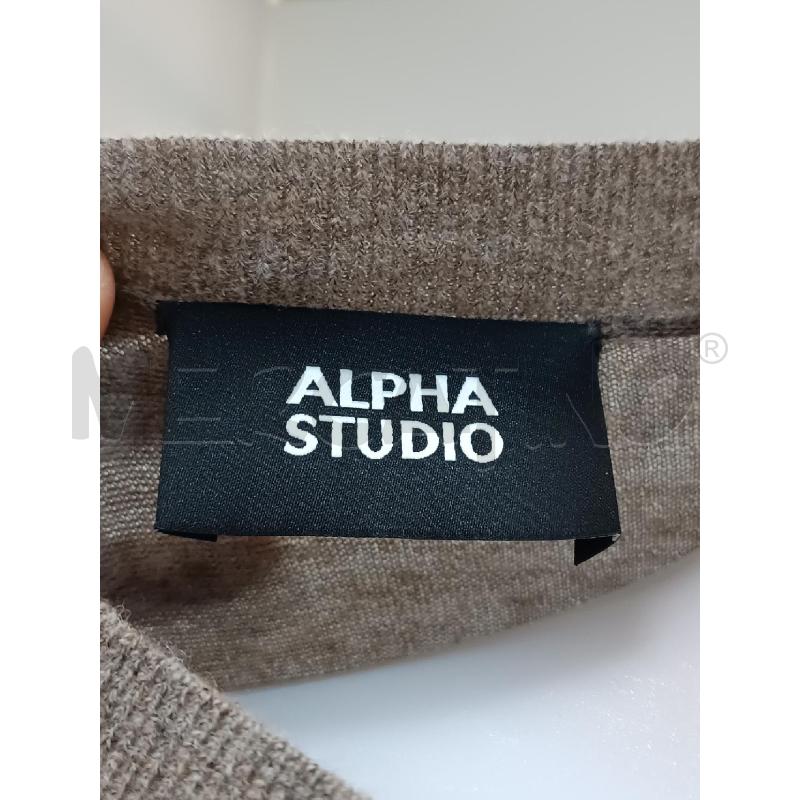 VESTITO DONNA ALPHA STUDIO DI MAGLIA MARRONE  | Mercatino dell'Usato Torino tenivelli 4