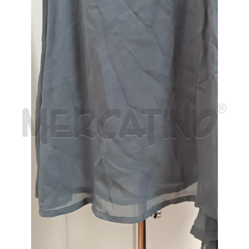 VESTITO DONNA ALYSI GRIGIO 1/2 MANICA 100% SETA  | Mercatino dell'Usato Torino tenivelli 3