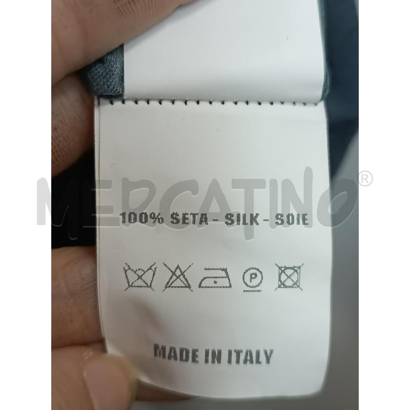 VESTITO DONNA ALYSI GRIGIO 1/2 MANICA 100% SETA  | Mercatino dell'Usato Torino tenivelli 4