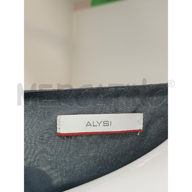VESTITO DONNA ALYSI GRIGIO 1/2 MANICA 100% SETA  | Mercatino dell'Usato Torino tenivelli 5