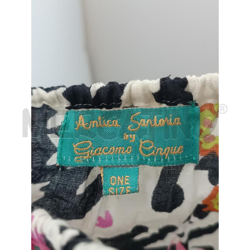 VESTITO DONNA ANTICA SARTORIA COLORI VERDE NERO BIANCO FIORELLINI ROSA  | Mercatino dell'Usato Torino tenivelli 5