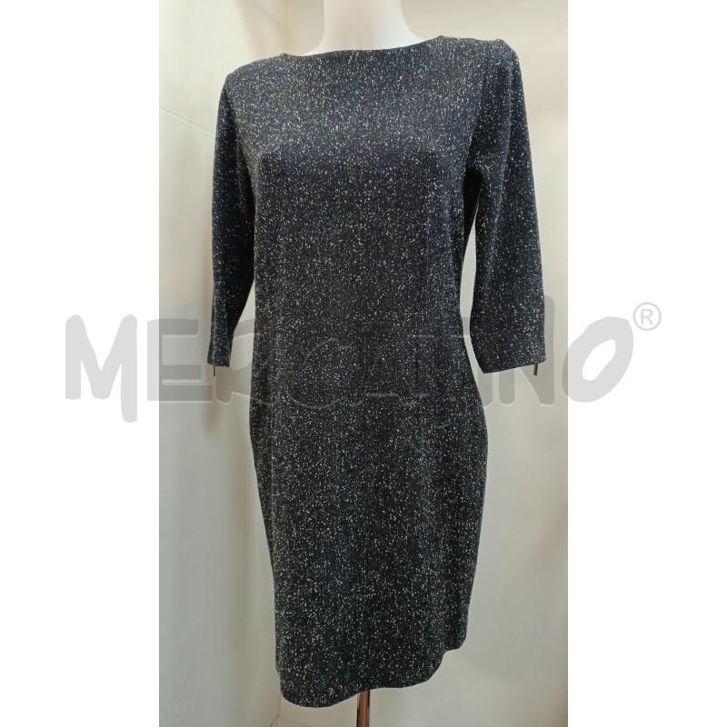 VESTITO DONNA ANTONELLI BLU PUNTINI BIANCHI | Mercatino dell'Usato Torino tenivelli 1