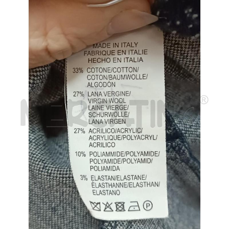 VESTITO DONNA ANTONELLI BLU PUNTINI BIANCHI | Mercatino dell'Usato Torino tenivelli 4