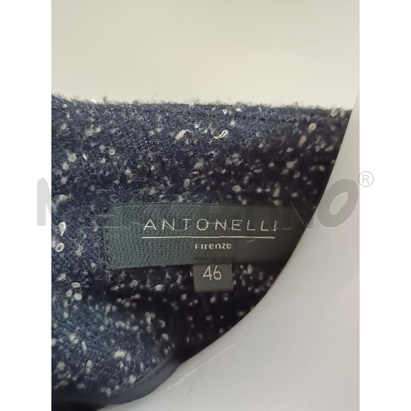 VESTITO DONNA ANTONELLI BLU PUNTINI BIANCHI | Mercatino dell'Usato Torino tenivelli 5