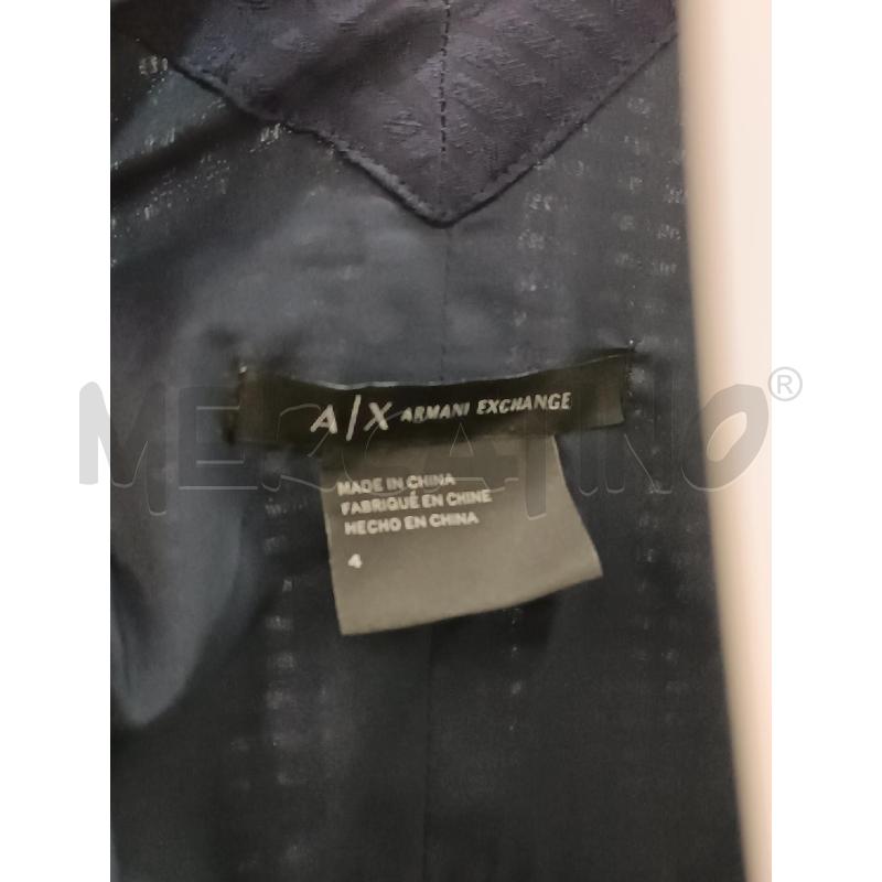 VESTITO DONNA ARMANI EXCHANGE BLUNOTTE SMANICATA COLLO V  | Mercatino dell'Usato Torino tenivelli 5
