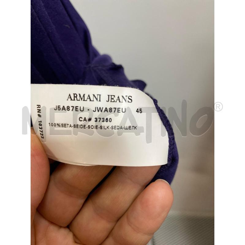 VESTITO DONNA ARMANI JEANS VIOLA FASCIA  | Mercatino dell'Usato Torino tenivelli 5