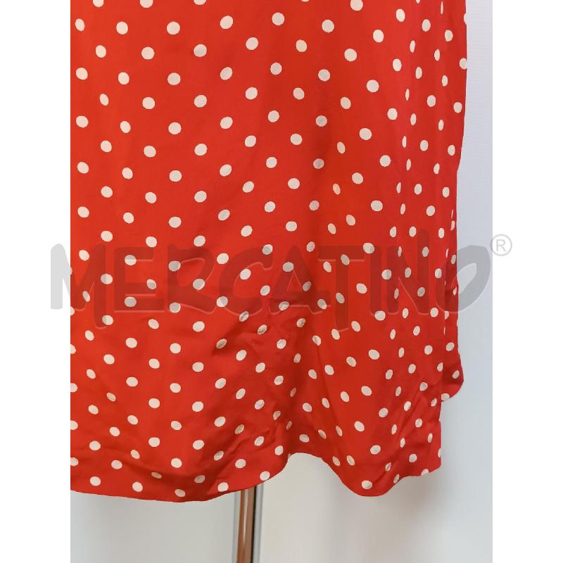 VESTITO DONNA ASPESI ROSSO POIS BIANCHI 100% SETA BRETELLE  | Mercatino dell'Usato Torino tenivelli 3