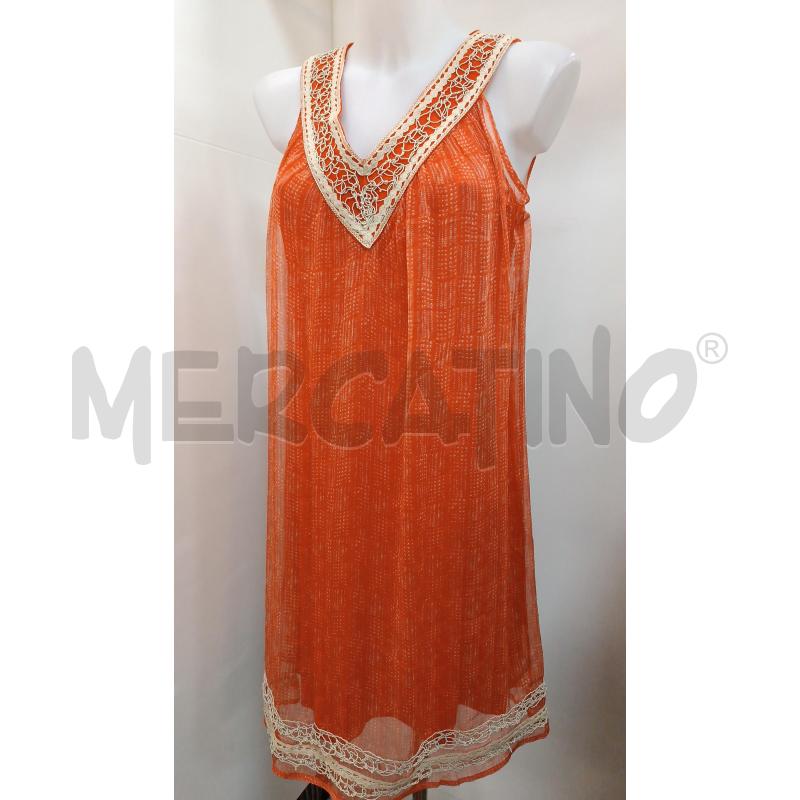 VESTITO DONNA BEATRICE F ARANCIONE SOTTOVESTE + VESTITO  | Mercatino dell'Usato Torino tenivelli 1