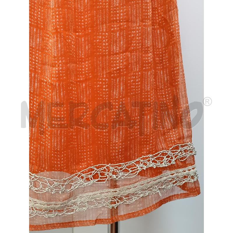 VESTITO DONNA BEATRICE F ARANCIONE SOTTOVESTE + VESTITO  | Mercatino dell'Usato Torino tenivelli 3