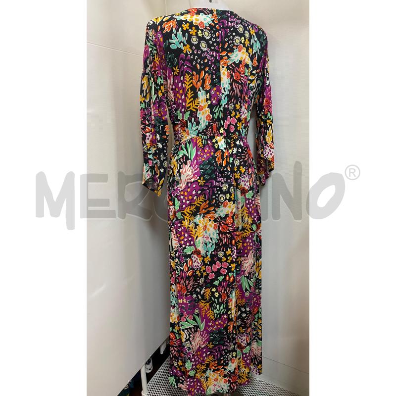 VESTITO DONNA BENETTON MULTICOLORI ROSA ARANCIONE VERDE NERO ... | Mercatino dell'Usato Torino tenivelli 2