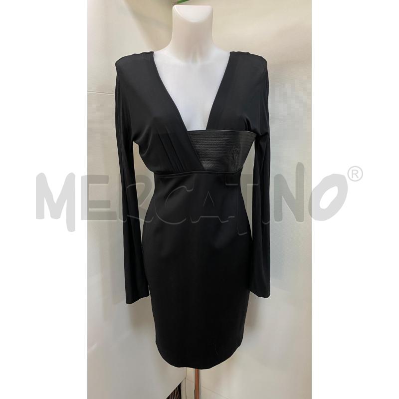 VESTITO DONNA BLUMARINE NERO FASCIA T.PELLE  | Mercatino dell'Usato Torino tenivelli 1