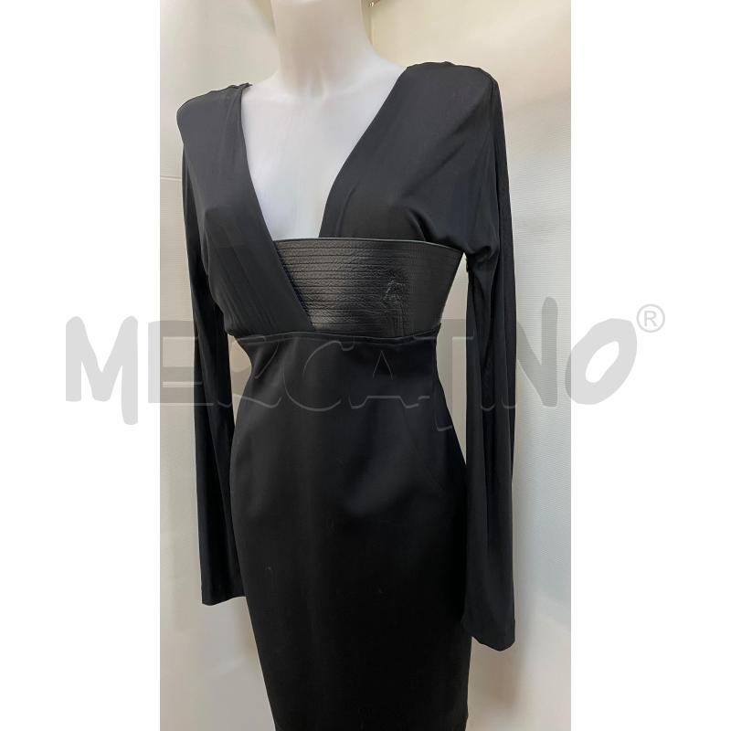 VESTITO DONNA BLUMARINE NERO FASCIA T.PELLE  | Mercatino dell'Usato Torino tenivelli 3