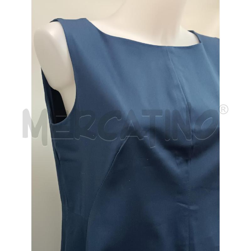 VESTITO DONNA BLU SMANICATO MADE ITALY TASCHE DAVANTI  | Mercatino dell'Usato Torino tenivelli 2