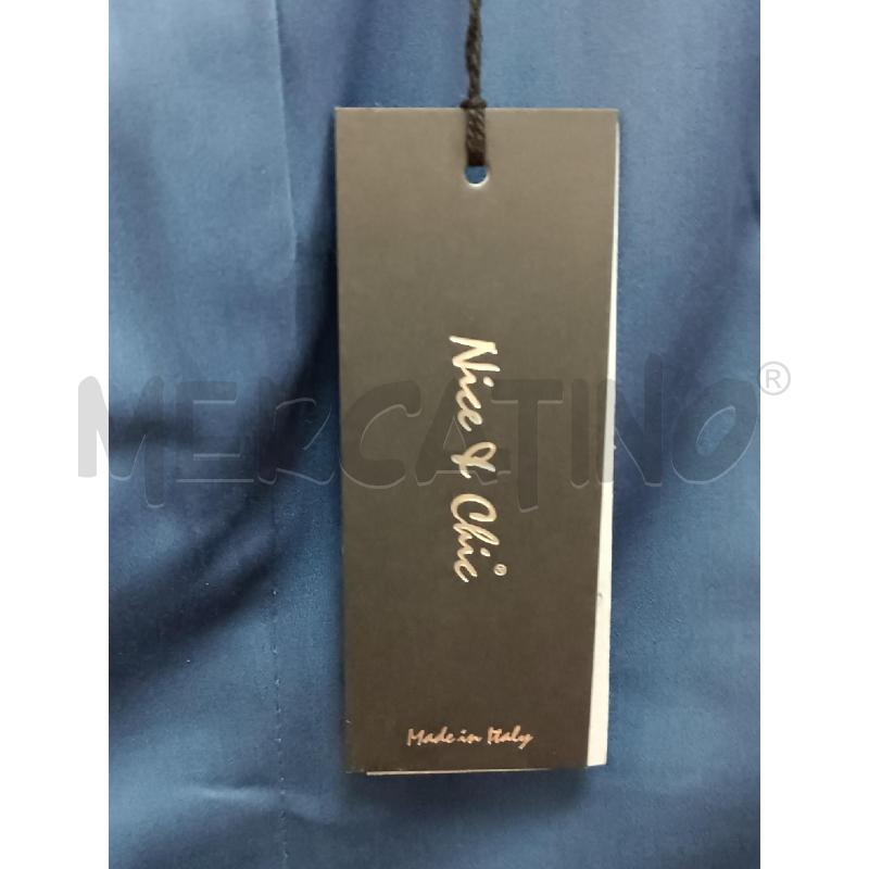 VESTITO DONNA BLU SMANICATO MADE ITALY TASCHE DAVANTI  | Mercatino dell'Usato Torino tenivelli 4