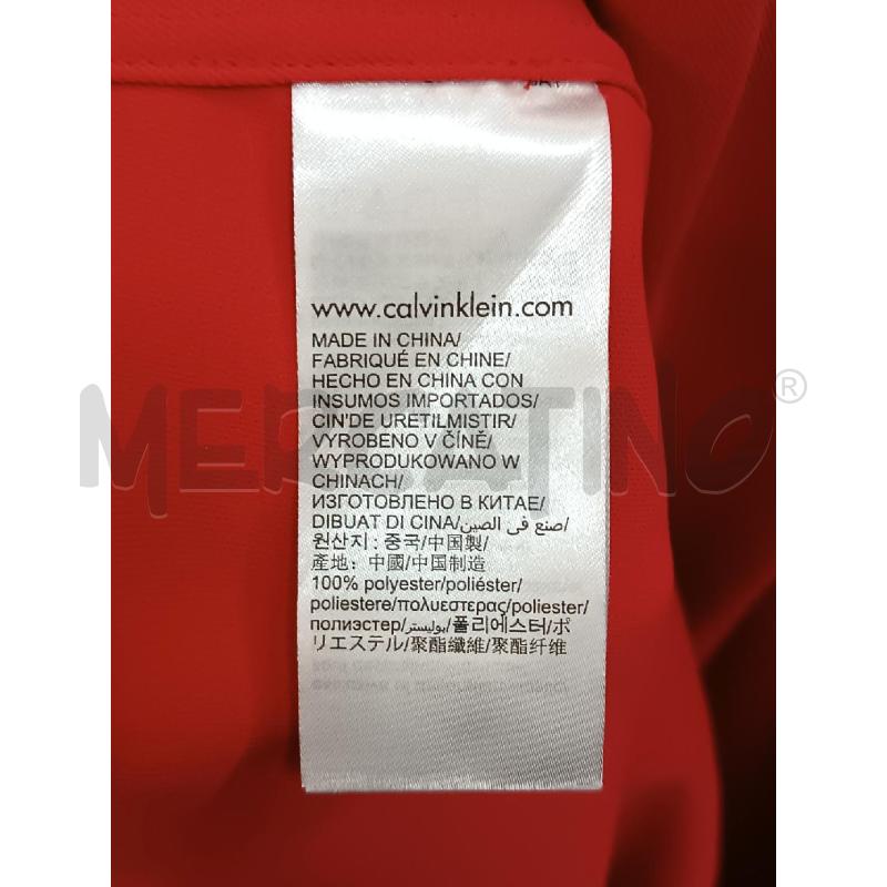 VESTITO DONNA CALVIN KLEIN ROSSO SMANICATO  | Mercatino dell'Usato Torino tenivelli 4