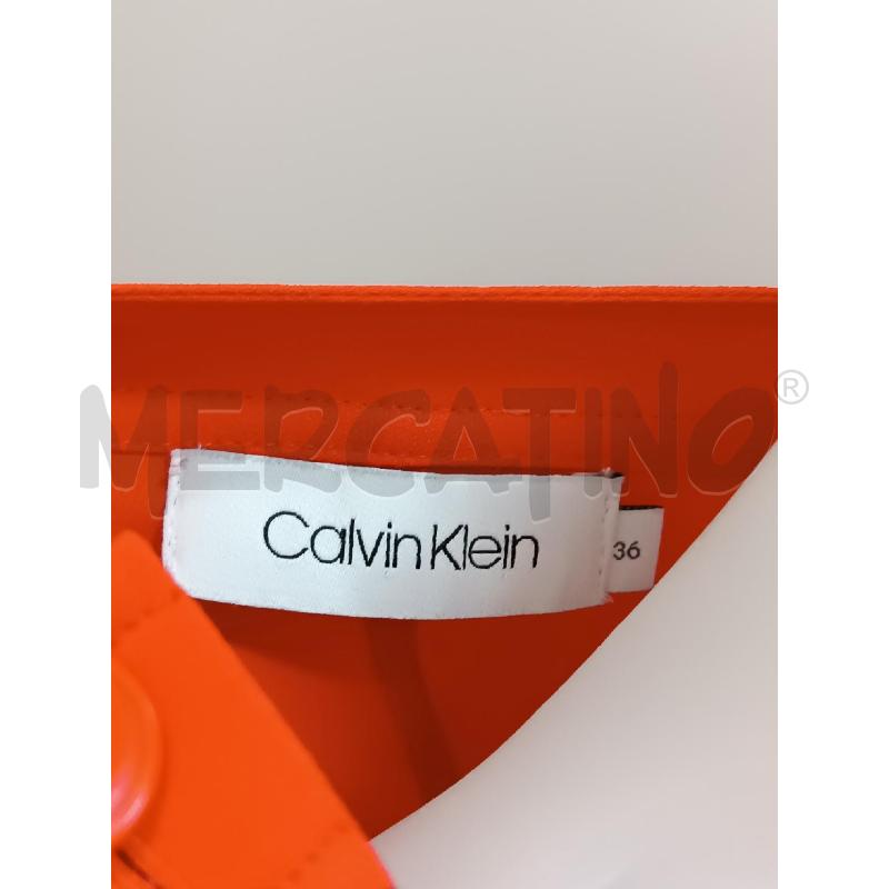 VESTITO DONNA CALVIN KLEIN ROSSO SMANICATO  | Mercatino dell'Usato Torino tenivelli 5