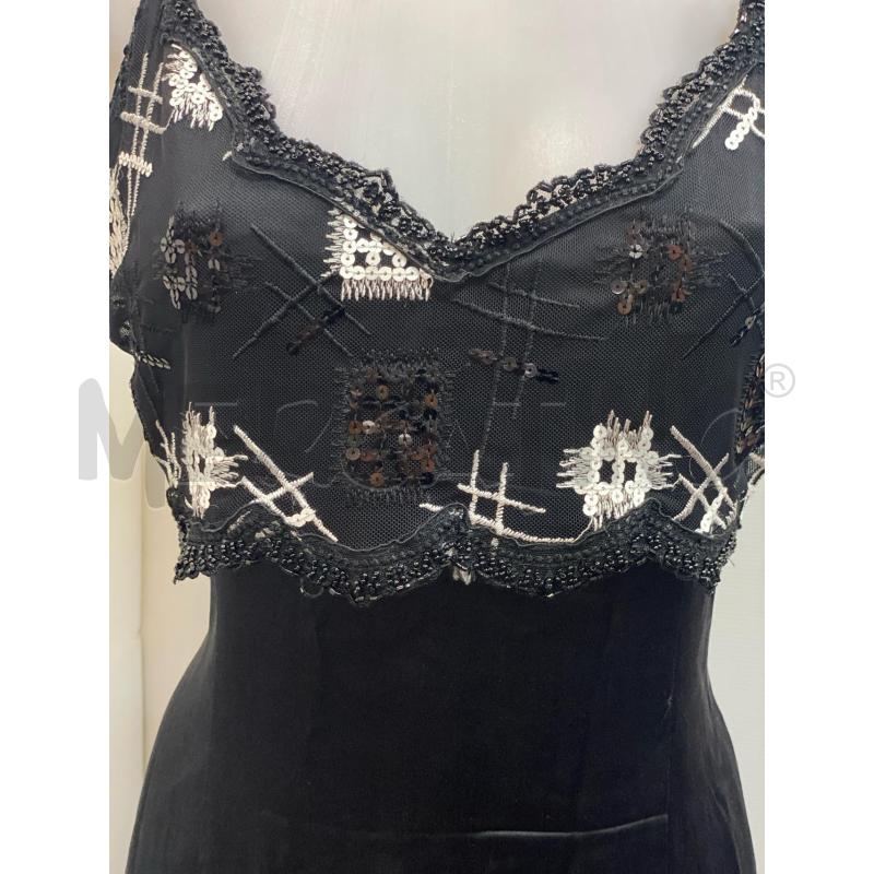 VESTITO DONNA CBCJ BRETELLE NERO BIANCO TULLE E RASO  | Mercatino dell'Usato Torino tenivelli 4