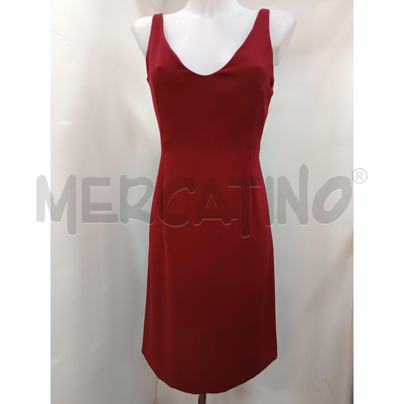 VESTITO DONNA COCCAPANI BORDEAUX SMANICATO BRETELLE  | Mercatino dell'Usato Torino tenivelli 1
