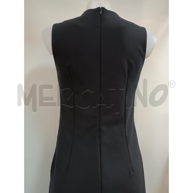 VESTITO DONNA COMPAGNIA ITALIANA NERO TRAFORATO GEOMETRICO SMANICATO  | Mercatino dell'Usato Torino tenivelli 4