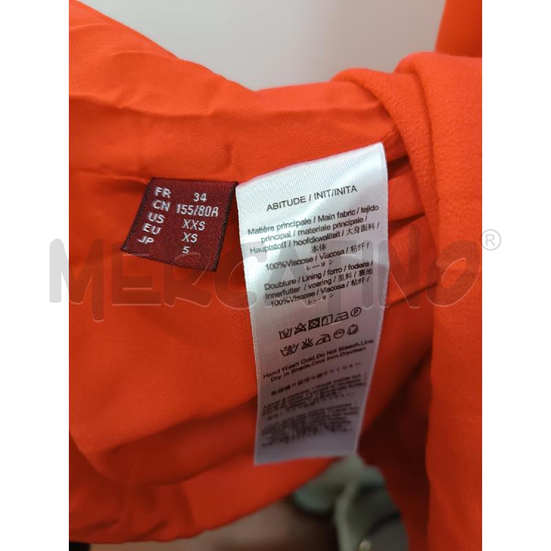 VESTITO DONNA COMPTOIR DES COTONNIERS ARANCIONE SMANICATO  | Mercatino dell'Usato Torino tenivelli 4