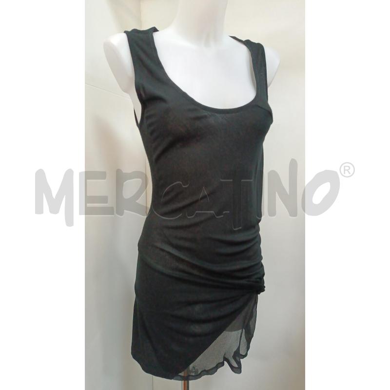 VESTITO DONNA COPRICOSTUME SMANICATO MAX&CO NERO INTRECCIO IN BASSO  | Mercatino dell'Usato Torino tenivelli 1