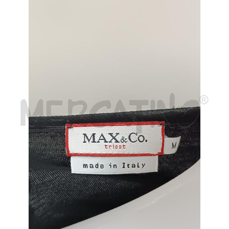 VESTITO DONNA COPRICOSTUME SMANICATO MAX&CO NERO INTRECCIO IN BASSO  | Mercatino dell'Usato Torino tenivelli 5